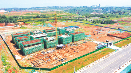 中天智慧環(huán)保產(chǎn)業(yè)園項目正在建設中