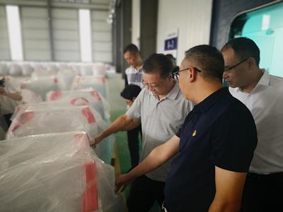 黃勇同志率隊到黔南高新技術開發區調研裕能新能源電池材料項目